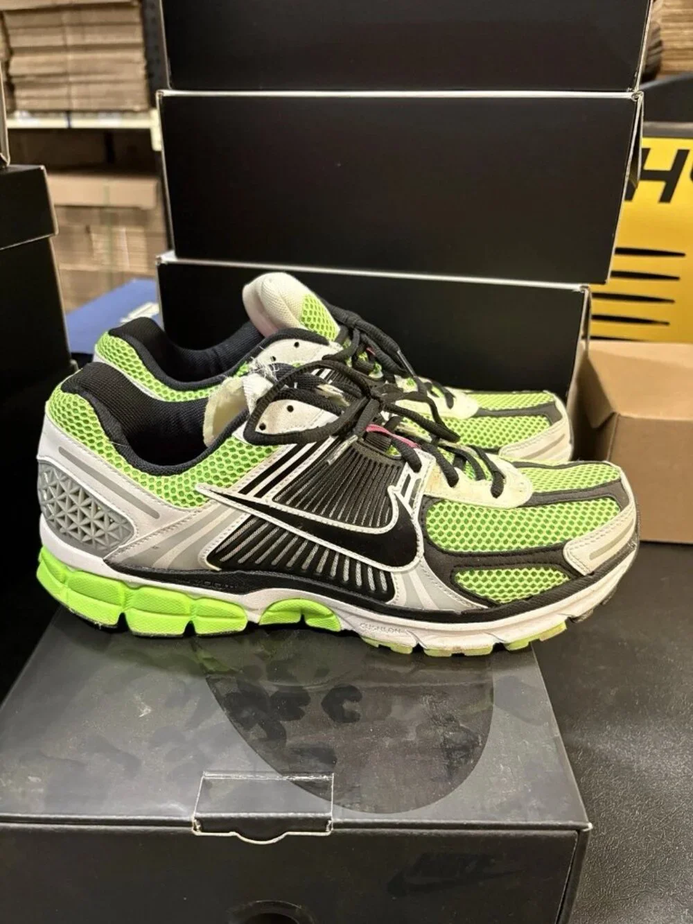 WORN Men’s Nike Zoom Come to 5 Electric Green CI1694-300 Size 12 WITH BOX